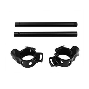 JUEGO DE SEMIMANILLARES ANTI-ROTACIÓN - YAMAHA R6 2017-21 - NEGRO (+ BARRAS)